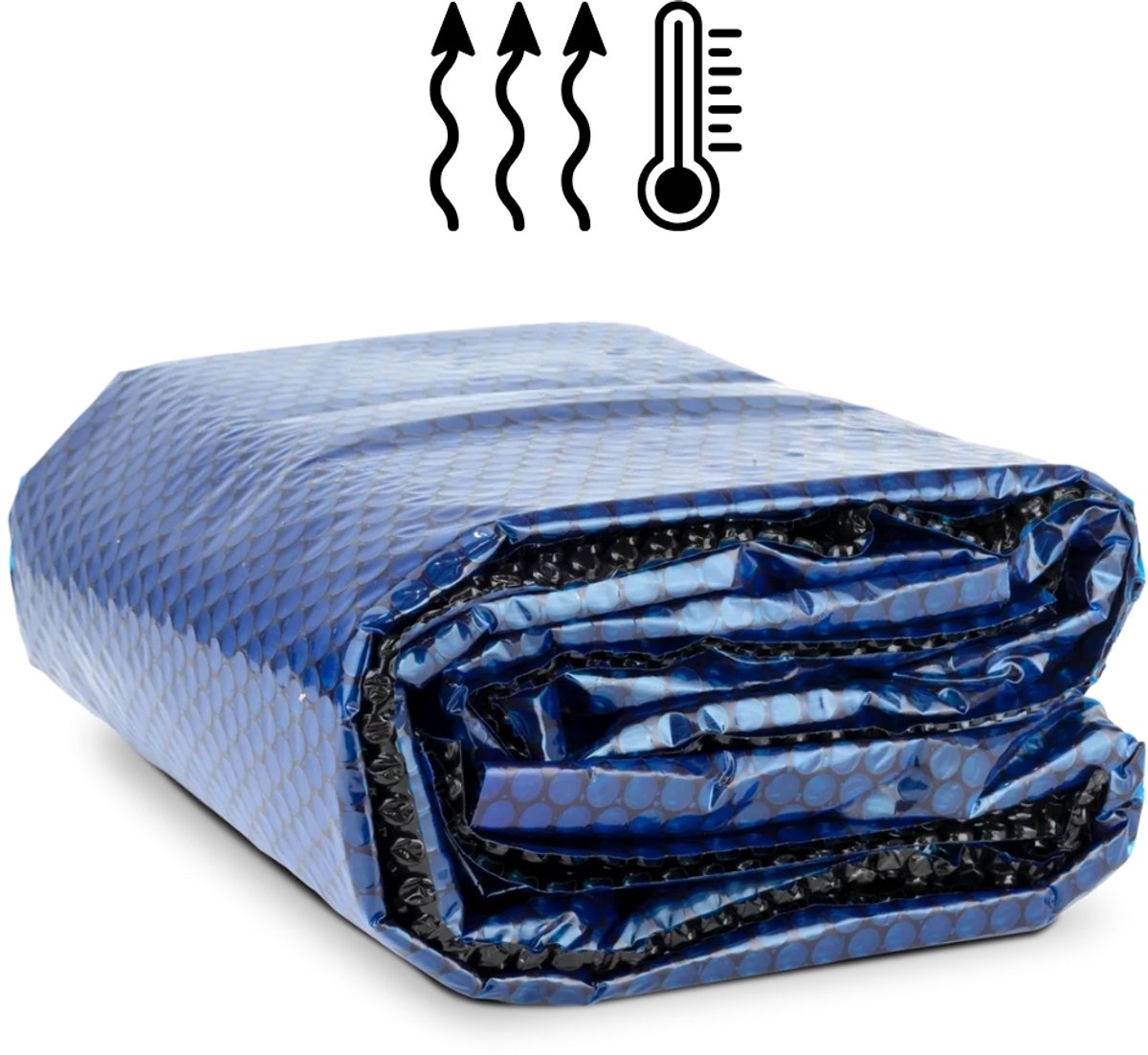 WAYS Dluxe - Zwembad Afdekzeil & Solarzeil - Rond - Zeilmaat Ø 381 cm - Geschikt voor zwembaden van Ø 396 cm